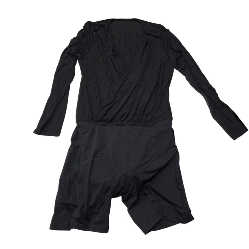 Shapellx Shapewear Dress Women XXL Black Built-in Bodysuit Slimming Wrap Skirt